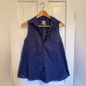 Steven Alan Printed Sleeveless Blouse Shirt